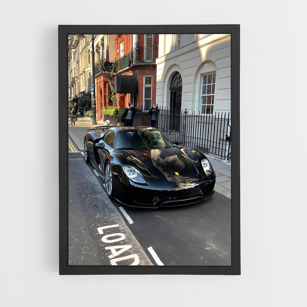 Poster L'ombre du Spyder – affiche Porsche (vue 2)